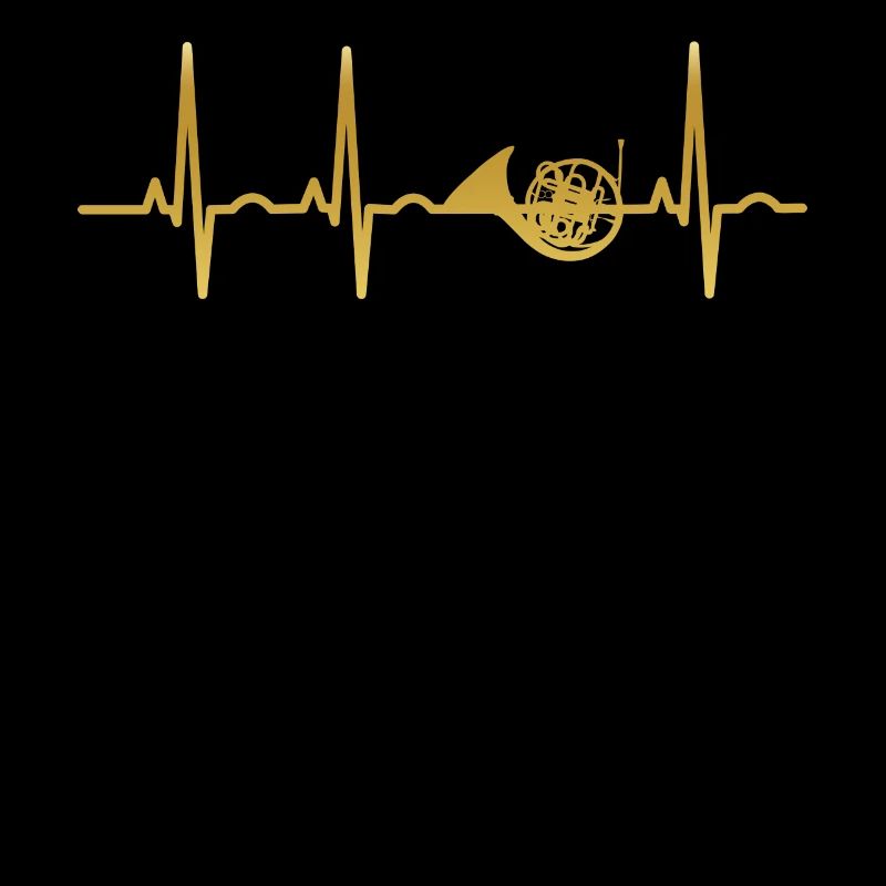 evolution ekg heartbeat horn waldhorn