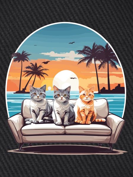 Katzen am Meer