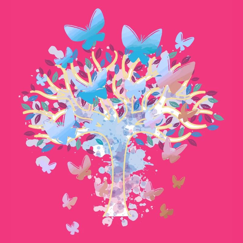 Tree Trees Nature Butterflies Spring