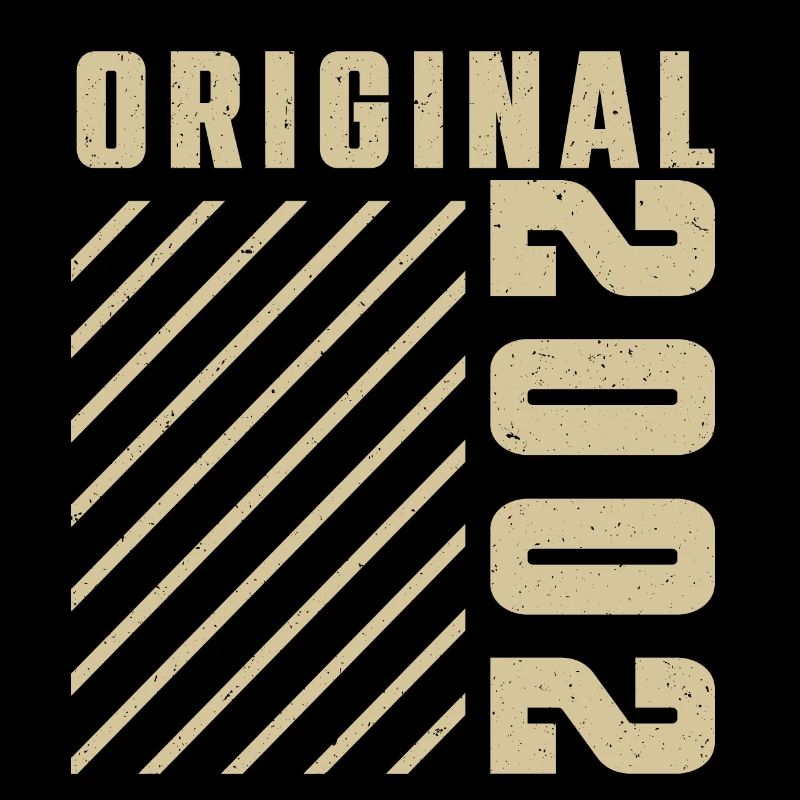 Original 2002 Authentisch 2002 Vintage Bursdag