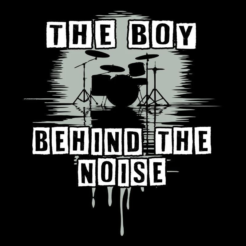 Drummer Boy Schlagzeuger Drumset Silhouette