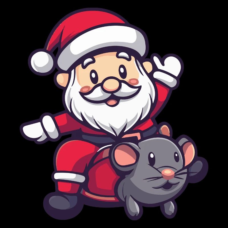 Maus Weihnachtsmann