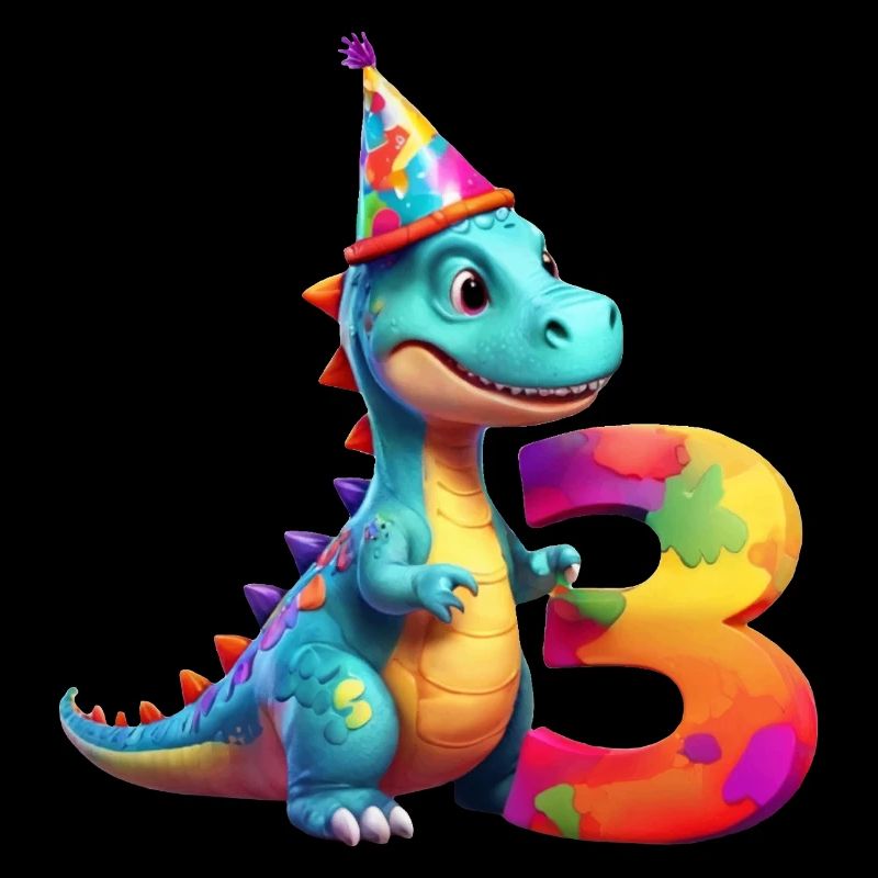 DINO 3 YEARS DINOSAUR 3RD BIRTHDAY