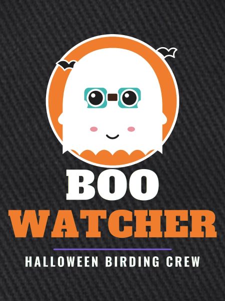 Vogelbeobachter Lustiger Halloween-Vogelbeobachter-Geist
