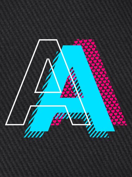 Pop Art Buchstabe A Geschenk