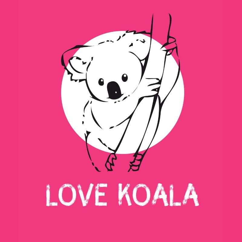 Koala bear cute drawing tree australia funny