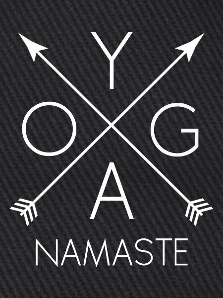 YOGA Namaste white