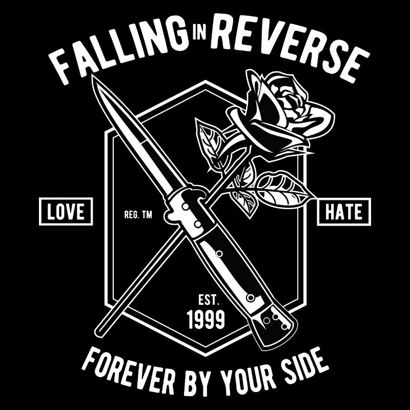 Falling In Reverse Liebe Hass Rose Messer Forever