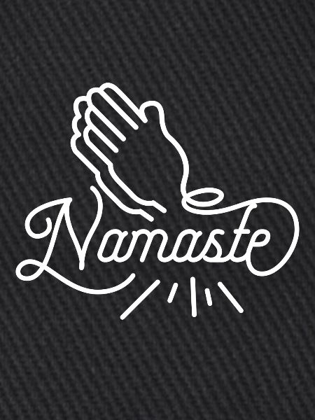 Namaste - weiß