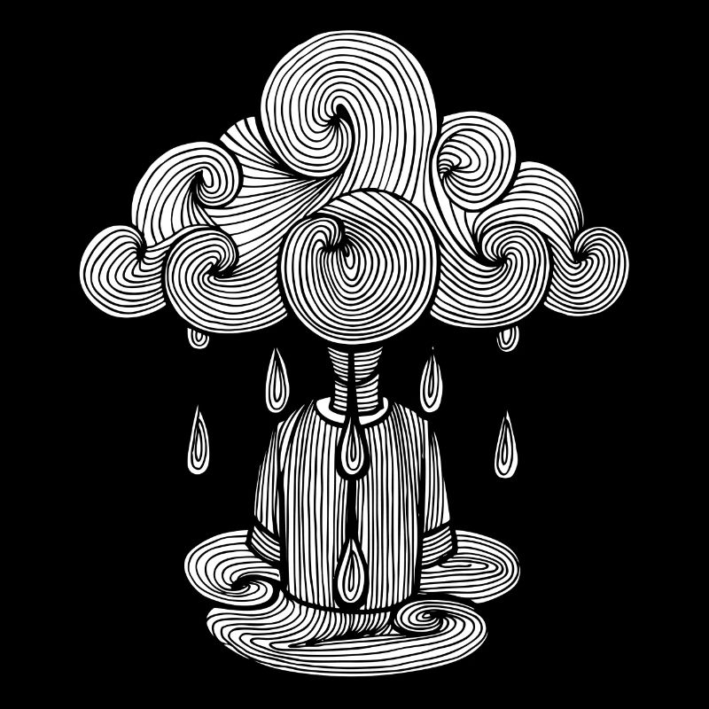 cloud, Monday cloud rain, Monday is bad ...