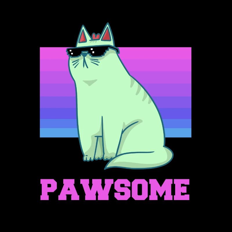 Cat - Lunettes de soleil - Cool - Kitten - Paw
