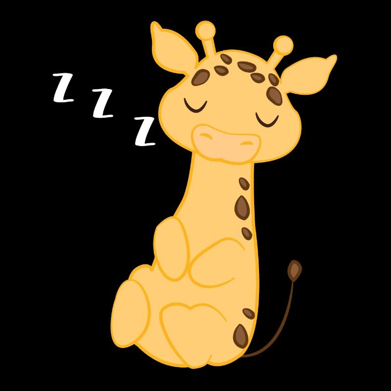 Giraffe - giraffes - giraffe fan - late riser