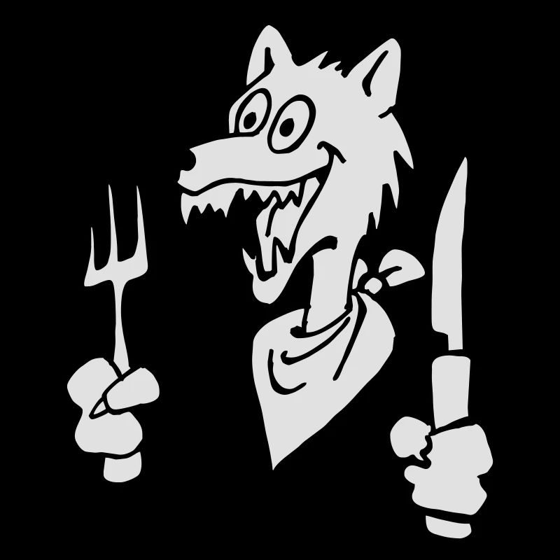 Hungriger Wolf
