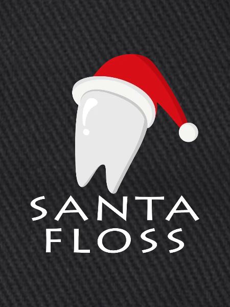 Santa Floss Zahnweihnachtslogo
