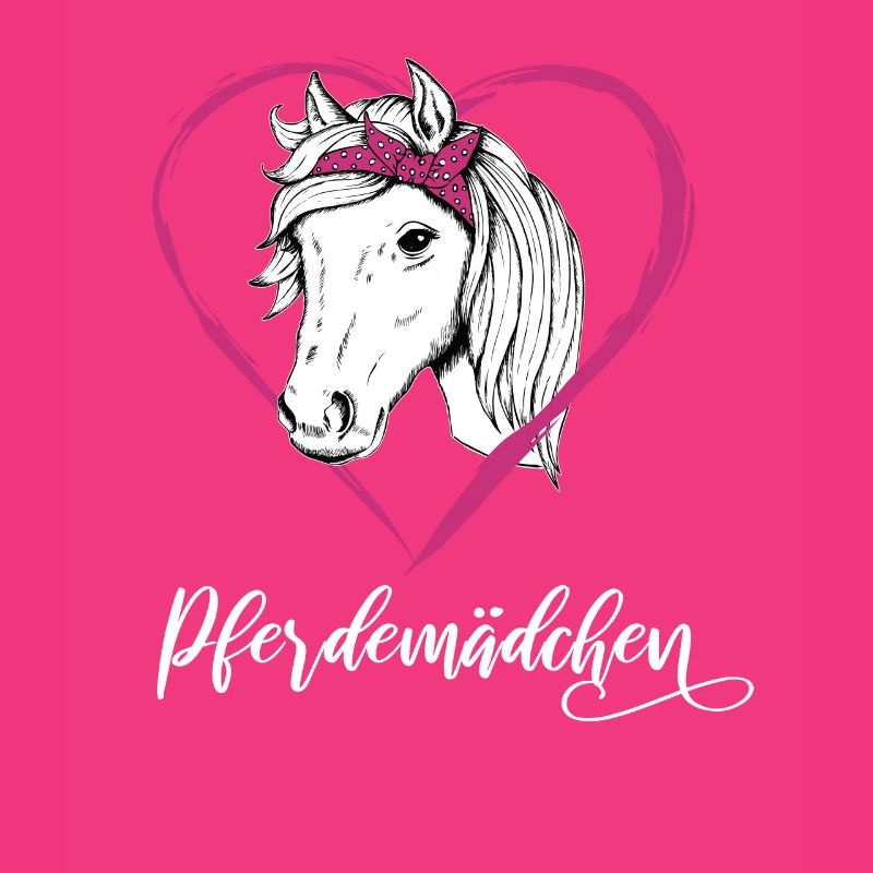 Pferdemädchen Pferde Herz Geschenkidee