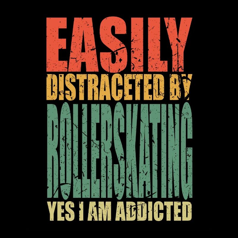 Roller en disant drôle