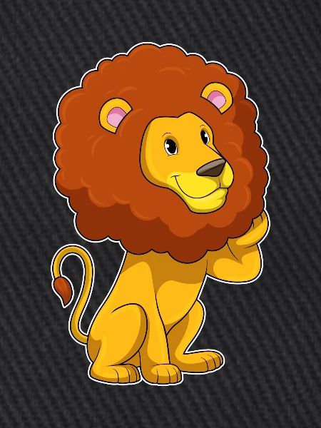 Löwe Afro Frisur
