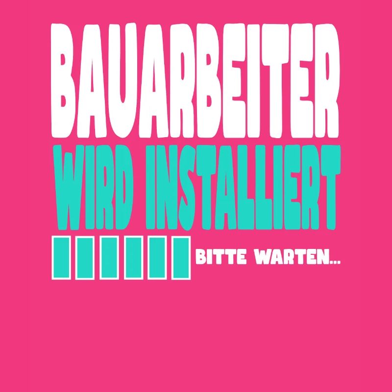 Bauarbeiter wird installiert