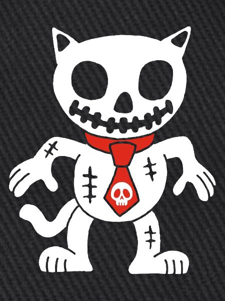 Weiße Katze Voodoo Puppe