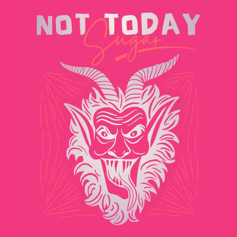 Devil-Devil, funny saying Not-Today-Satan