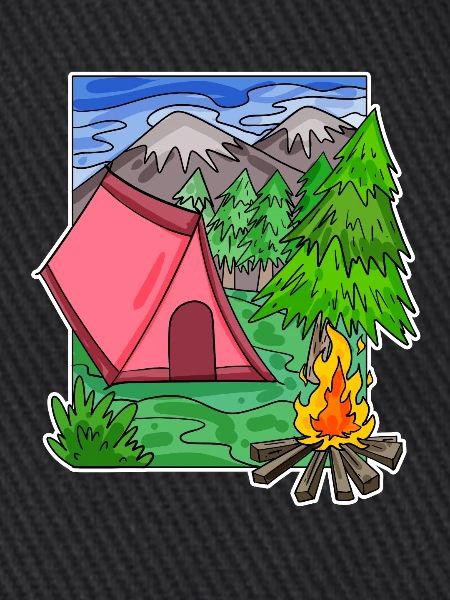 Camping Camping Motif