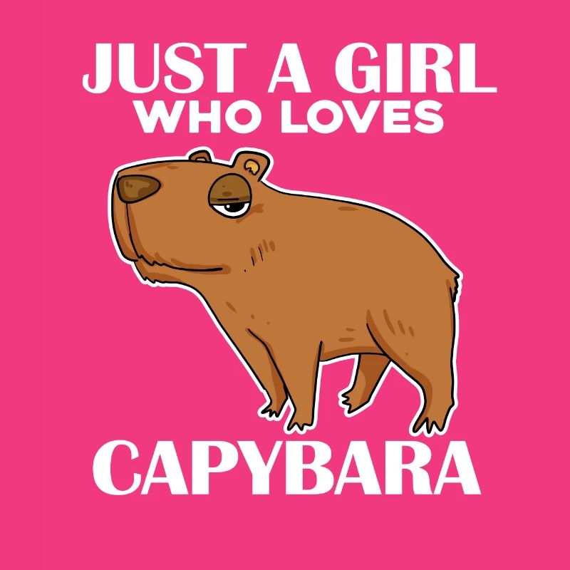 Capybara Mädchen Spruch
