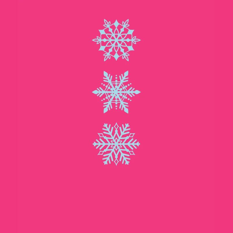 Flocons de neige de différents types Hiver