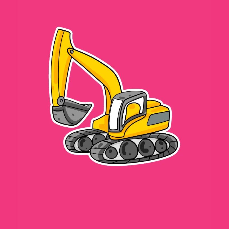 Excavator Construction Site Heavy Machinery Gift