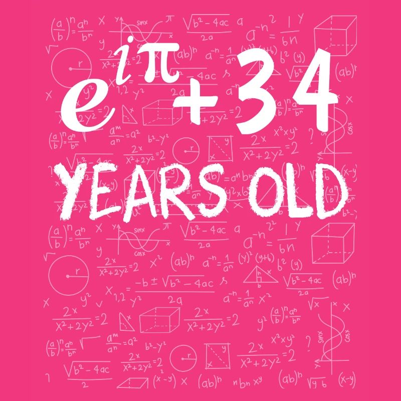 33rd birthday 33 years old Euler Identity gift