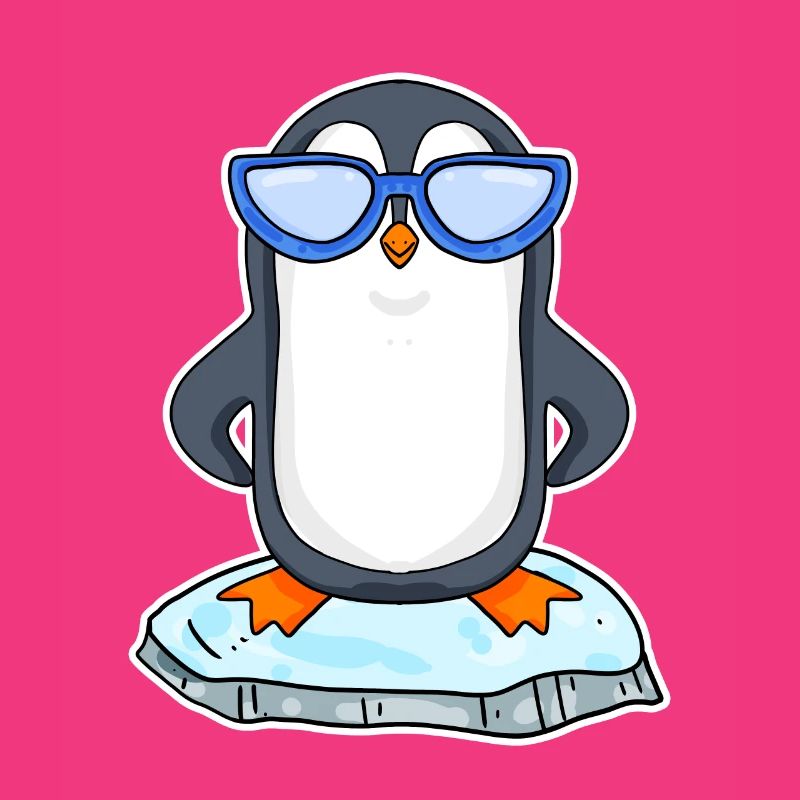 Cooler Pinguin