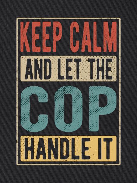 Polizist Retro Geschenk