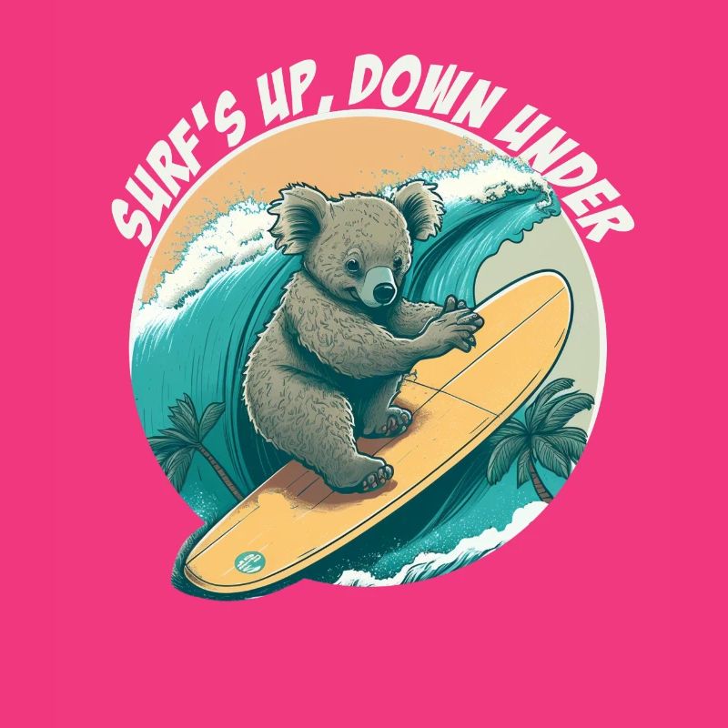 Down under surfender Koalabär