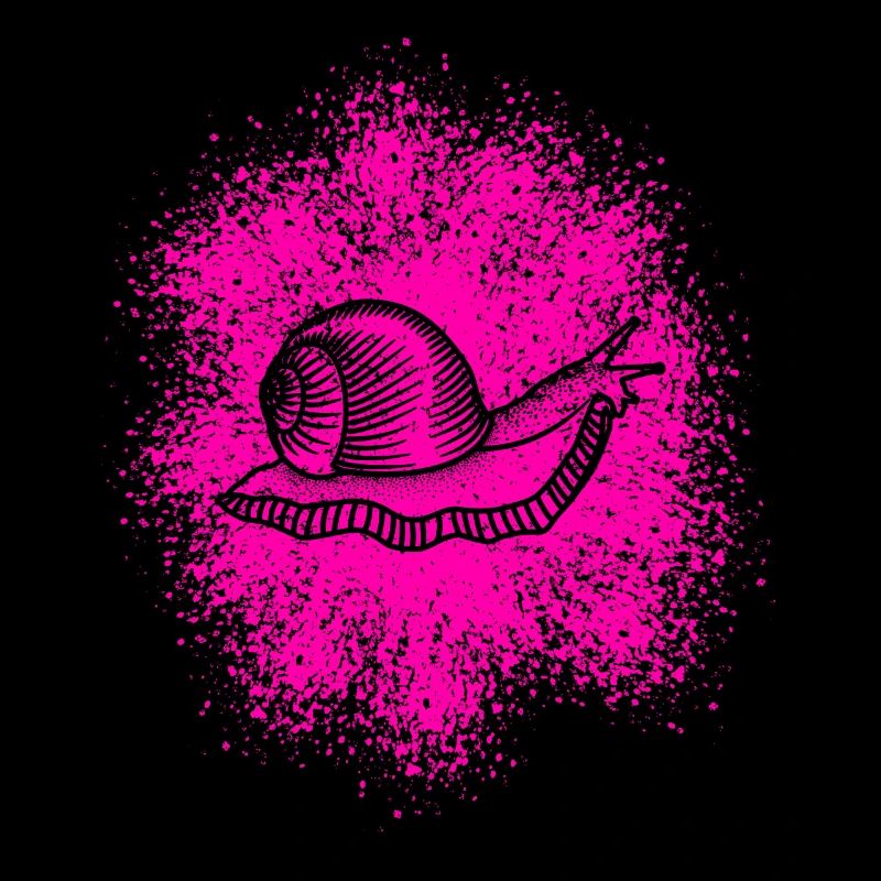 Cute snail with snail shell