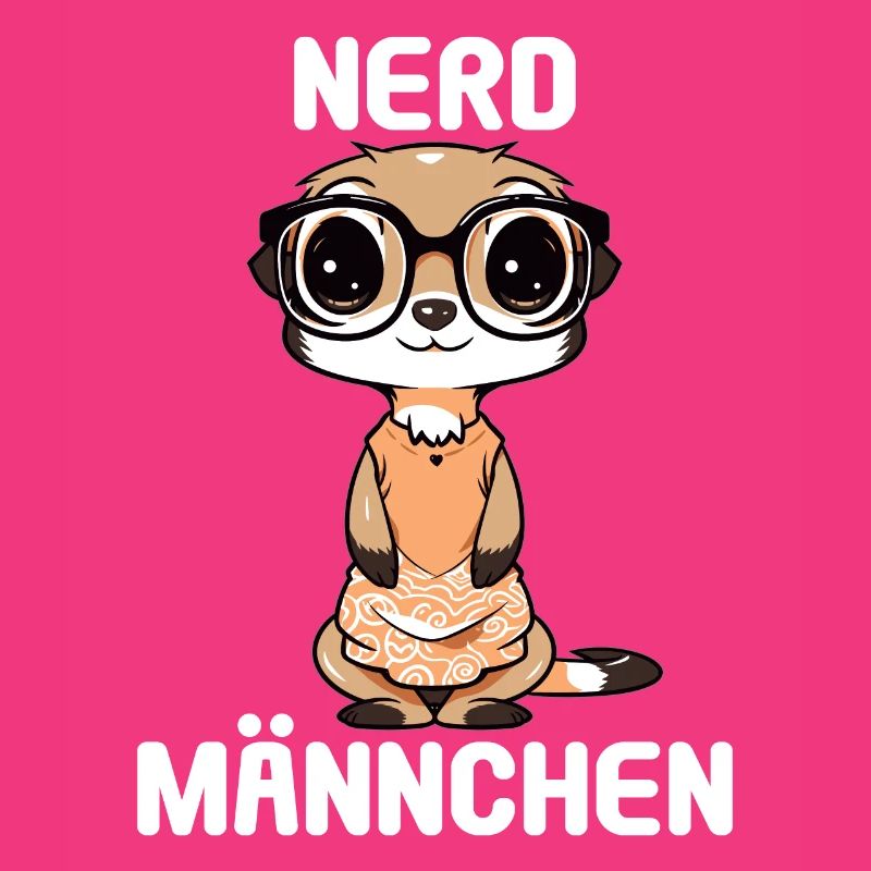 Nerdmännchen Junge Jungen Erdmännchen Nerdy Nerd