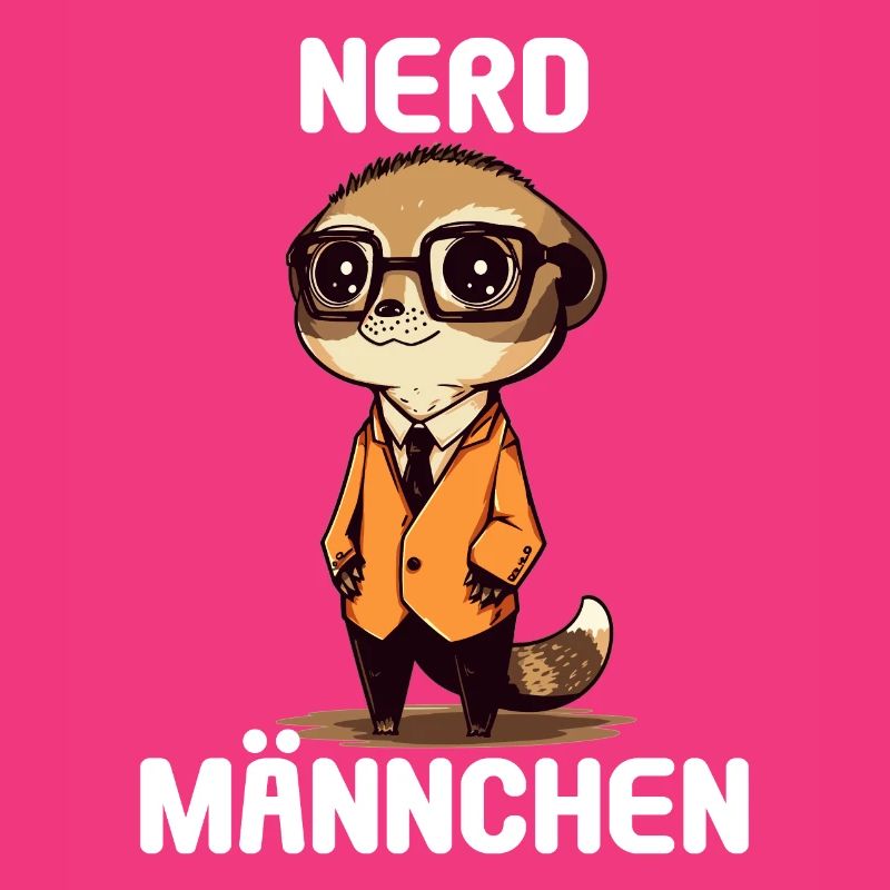 Nerdmännchen Junge Jungen Erdmännchen Nerdy Nerd