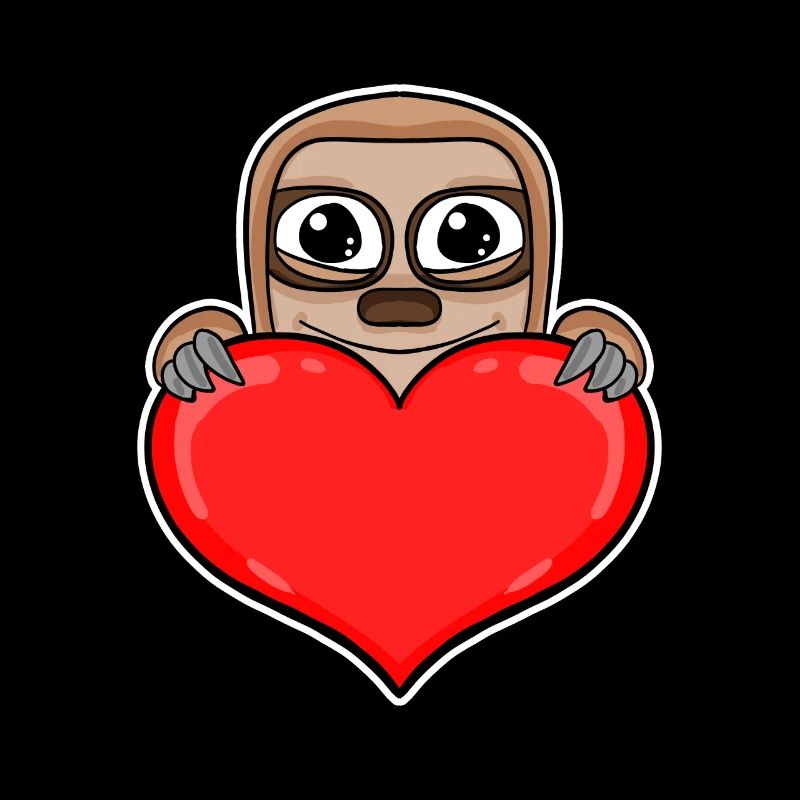 Sloth Heart Romantic