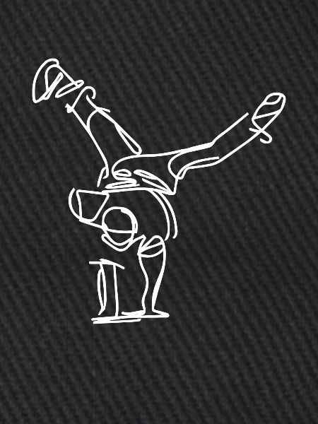 Breakdancer Zeichnung
