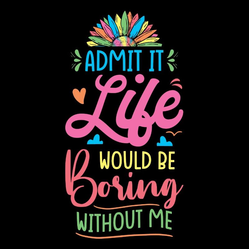 Lebensfreude Farbenfrohe Botschaft