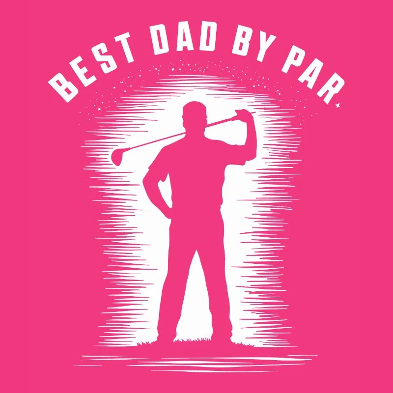 Best Dad Average Golfer Silhouette