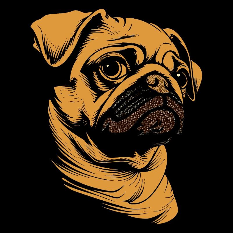 Mops Beige Hunde Liebe Carlin Kleiner Süßer Mops