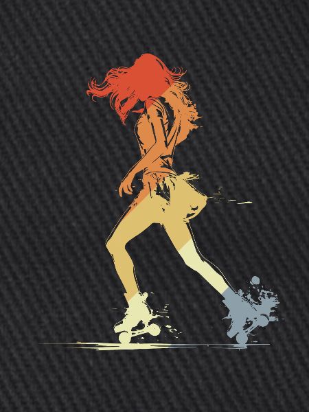 Roller Skating Girl Graphic
