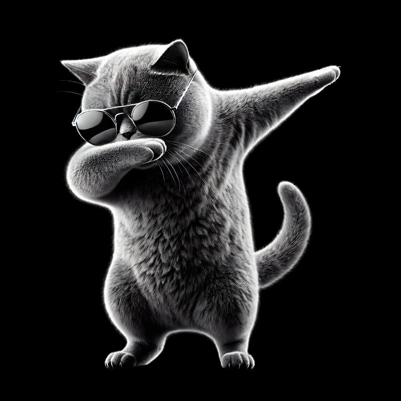 Dabbing Britisch Kurzhaar Katze Dab Haustiere