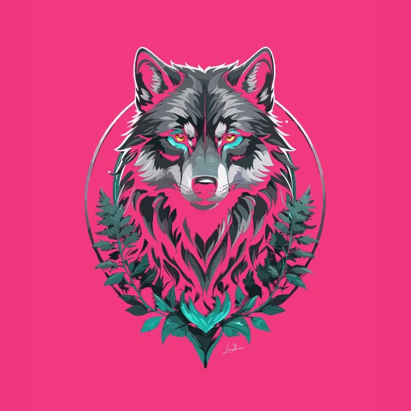 Wald Arktischer Wolf