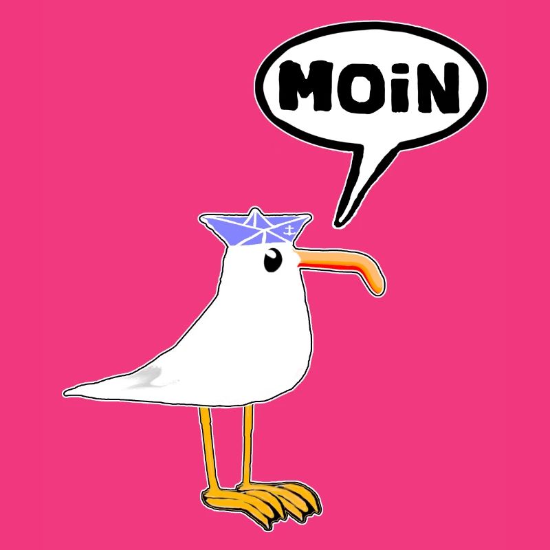 Moin Seagull Bottes en caoutchouc Bottes Speech Bubble
