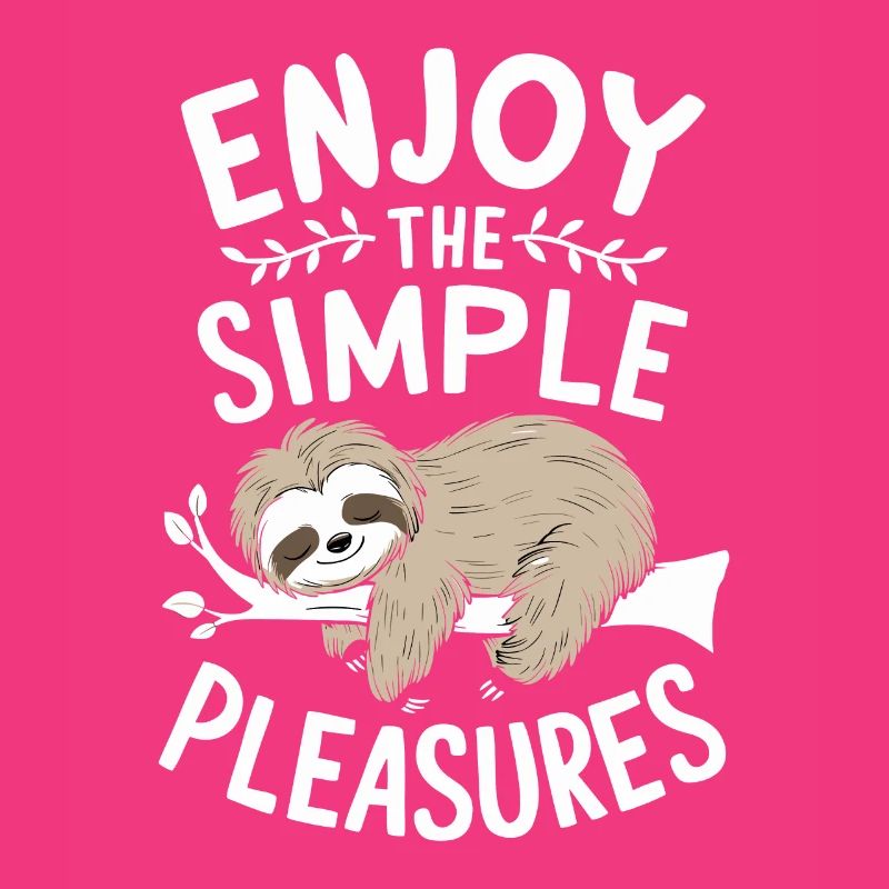 Profitez des plaisirs simples de Sloth Inspiring