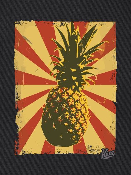 Propaganda-Stil Ananas