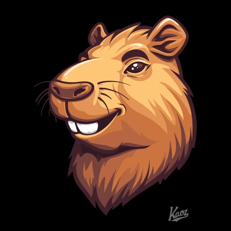 Das lustige, hübsche Capybara