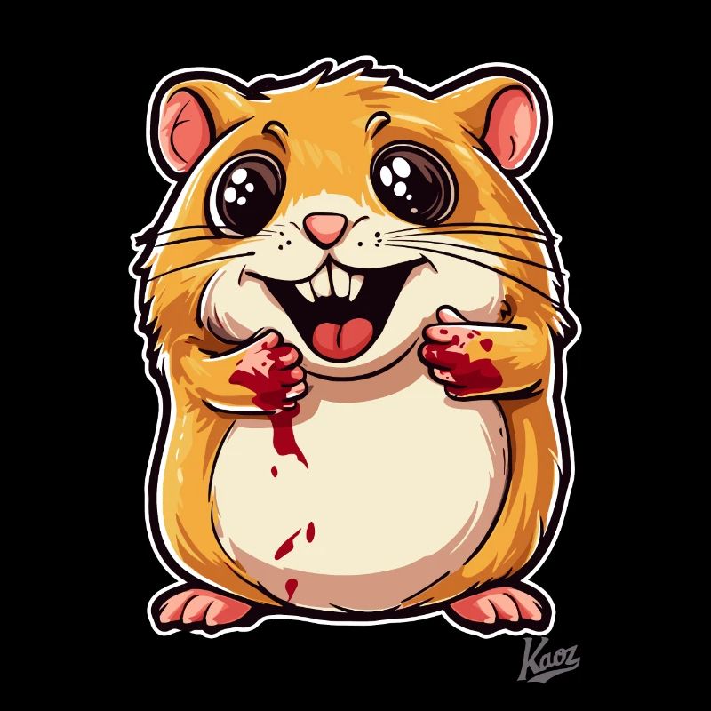 Hamster mignon et méchant