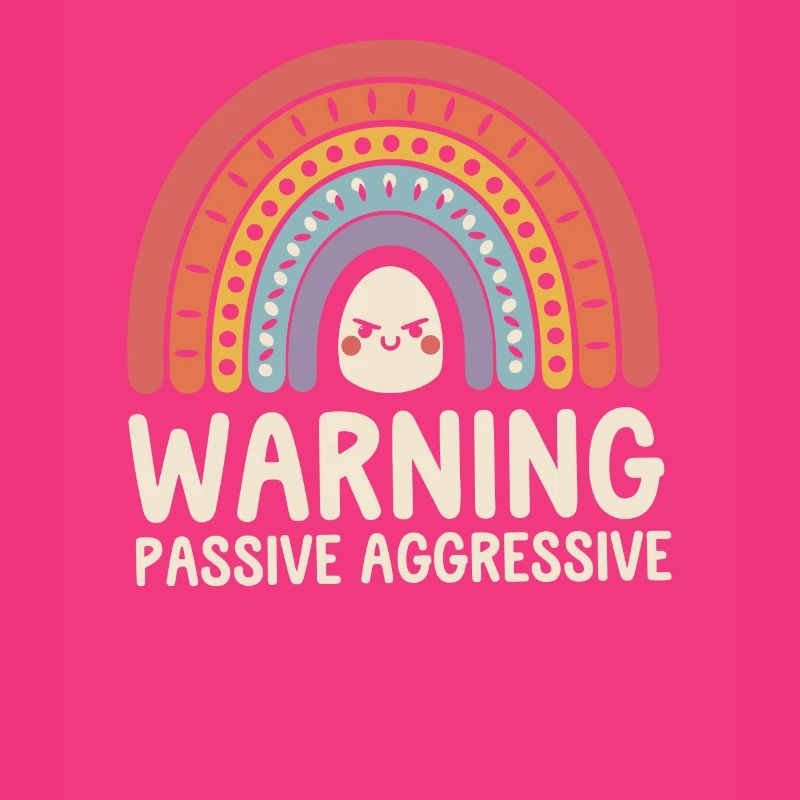 Caution Passive Aggressive Rainbow