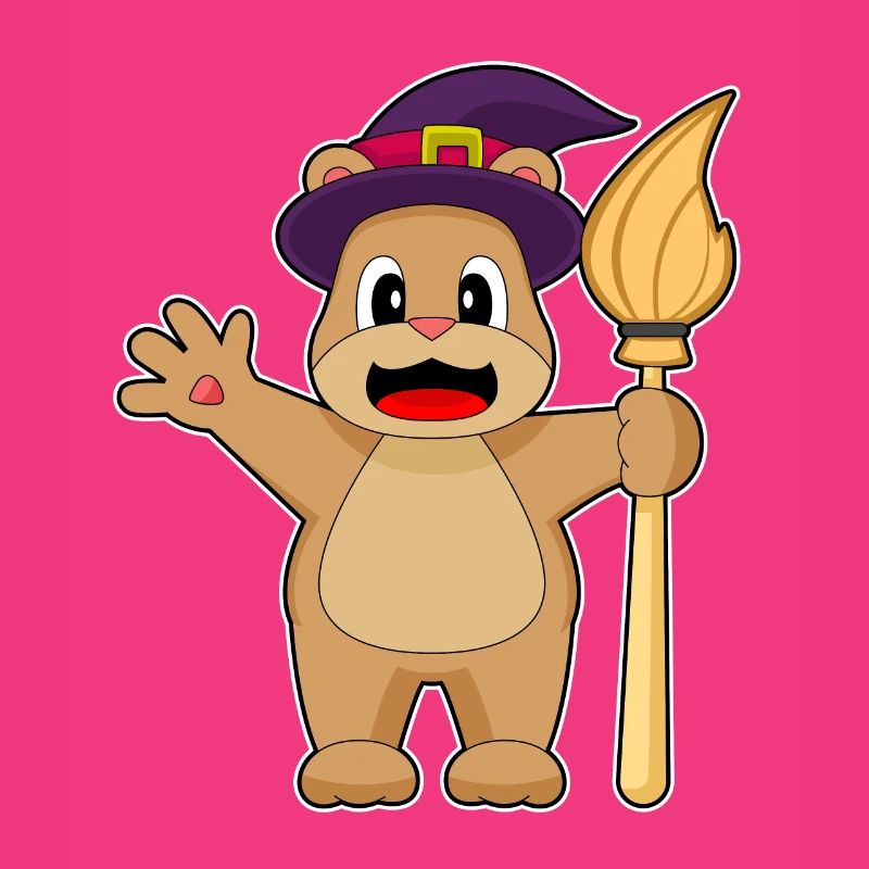 Bear Witch Broom